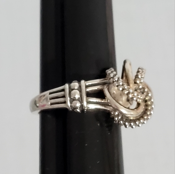 LAGOS Sterling Silver Love Knot Ring 6 - Picture 3 of 12